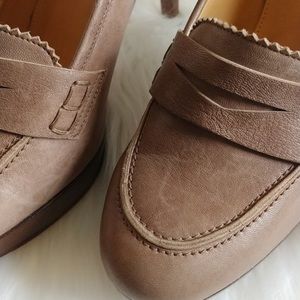 J Crew Biella loafer high heels